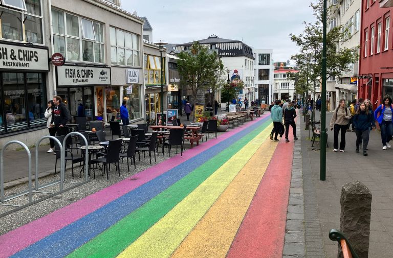 Rainbow Street, Reykjavik. Photo by Jason Villemez.