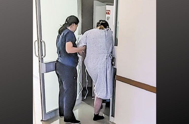 After the surgery. Courtesy of Dallas Voice.