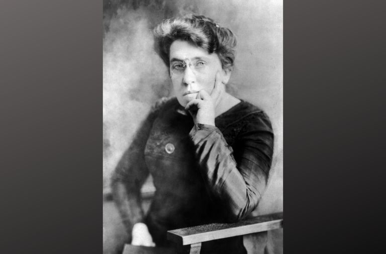 Emma Goldman. Photo by T. Kajiwara, Public Domain, via Wikimedia Commons.