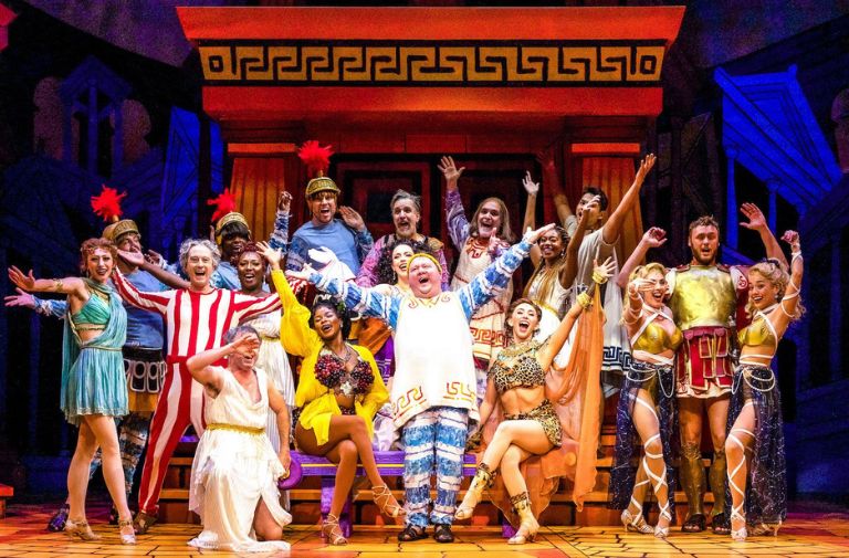 “A Funny Thing Happened on the Way to the Forum”. Photo courtesy of Maltz Jupiter Theatre.