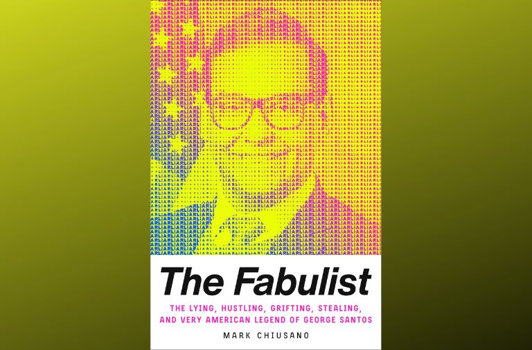 "The Fabulist: The Lying, Hustling, Grifting, Stealing, and Very American Legend of George Santos" by Mark Chiusano.