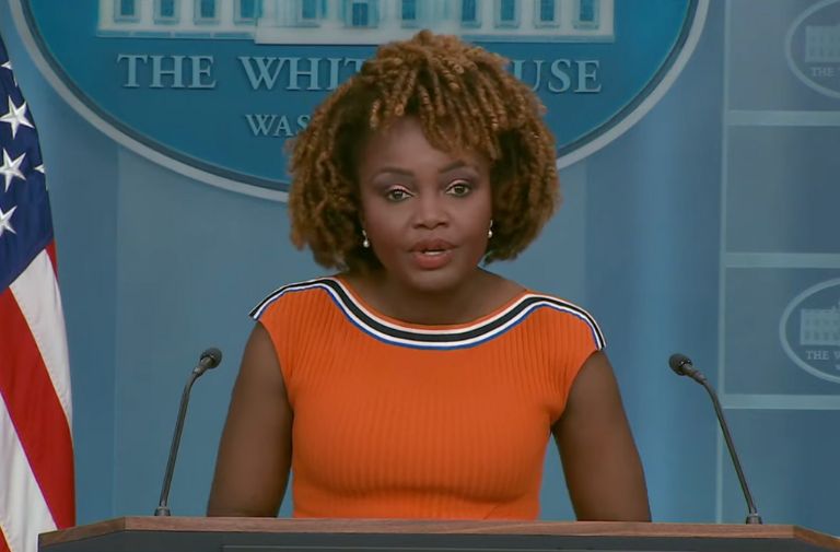 White House Press Secretary Karine Jean-Pierre (Screen capture: The White House/YouTube)