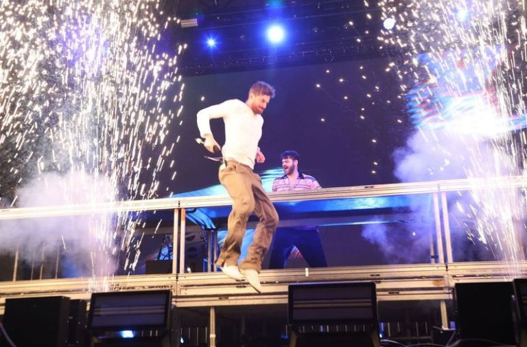 The Chainsmokers performing at SunFest 2023. Photo by JR Davis.