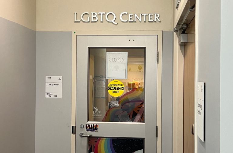 The former home of the University of North Florida’s LGBTQ Center. Photo provided by Carter Mudgett.