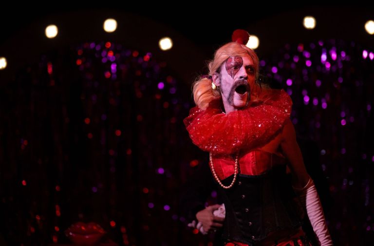 The idea of clowns has been a running theme in the Hush Hush Theater. Photo by Nick Doll.