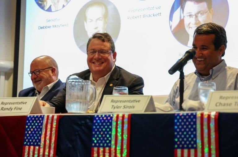 FL Rep. Randy Fine, center. Courtesy Facebook.